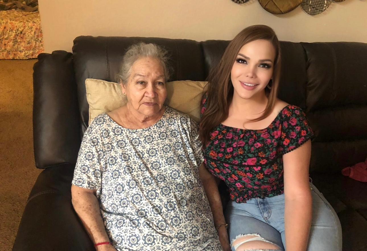 Karla Arámburo with her mother, months before she passed away from Alzheimer's